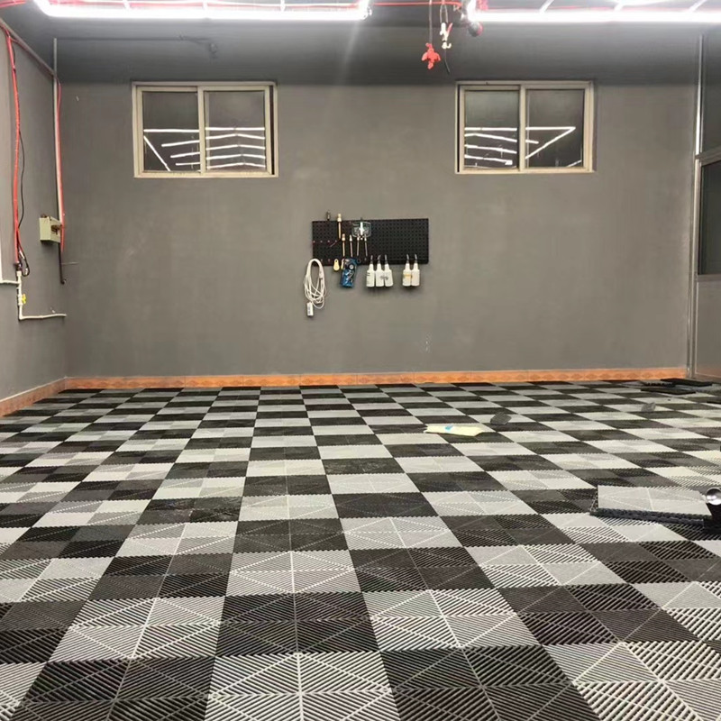 Car Floor Mat - 10 sztuk – modułowe, antypoślizgowe płytki