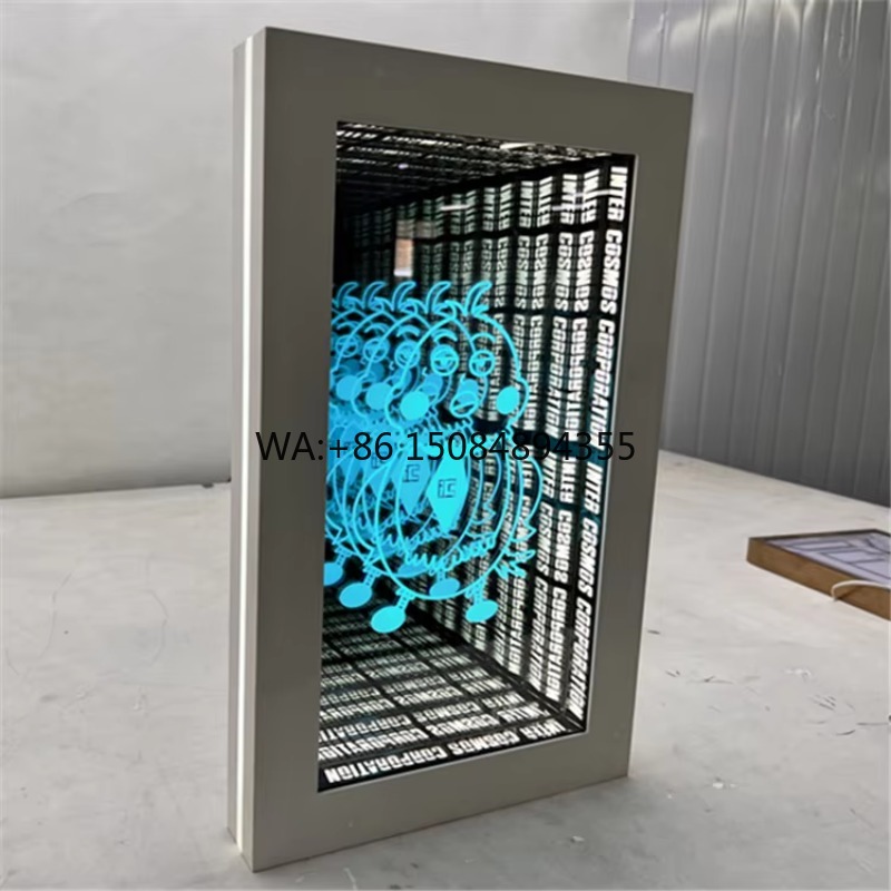 Car Mirror - LED Infinity 3D Lustro Budynki Biura