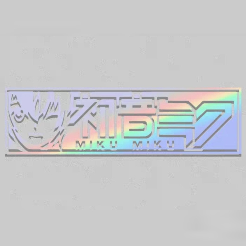 Car Accessories Japanese - Naklejki odblaskowe Anime Hatsune Miku, kreatywne