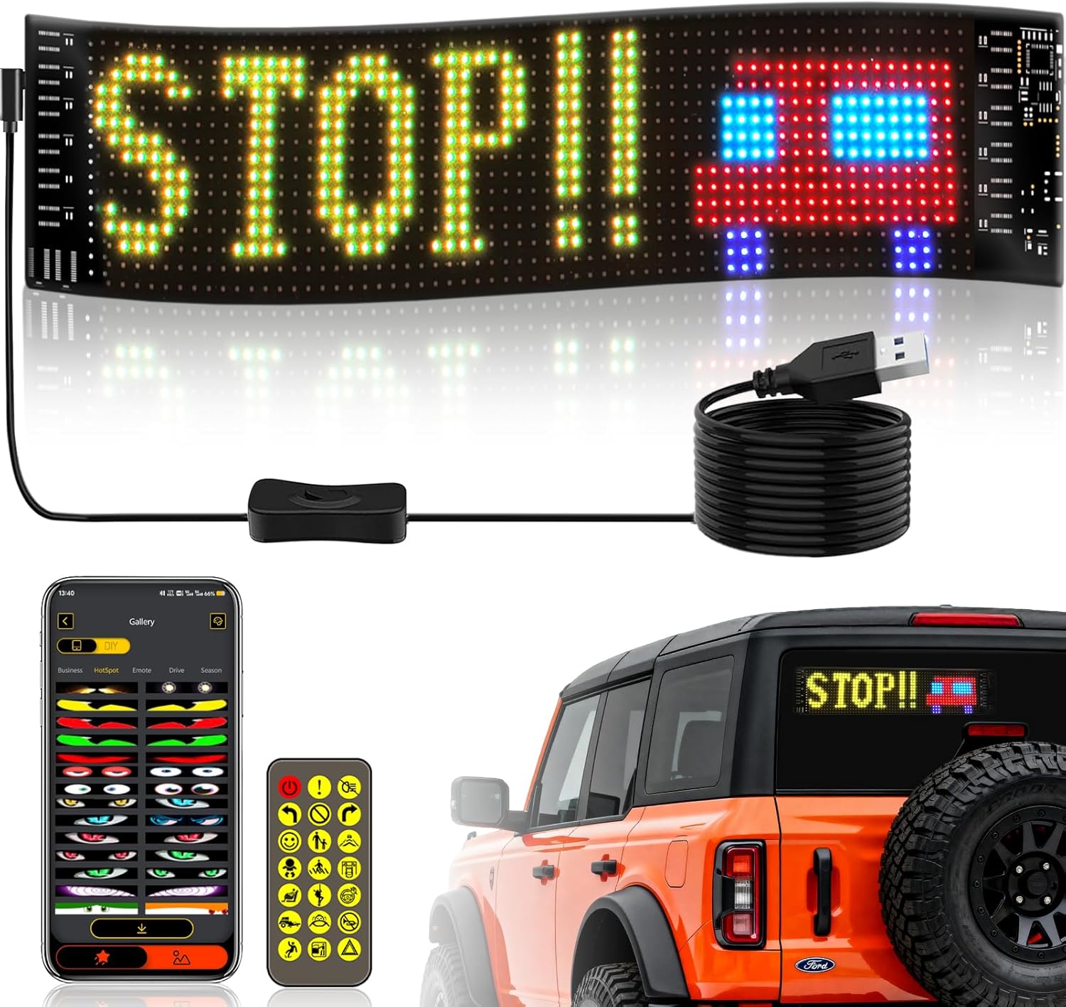 Elastyczna matryca LED do samo – Car Led Light recenzja i cena